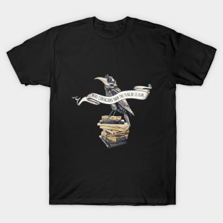 Crow Plague Doctor Say quote stay safe vintage style T-Shirt